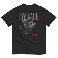 Image 1 of 16v 4age Black Tee (back print)