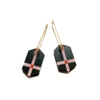 Image 3 of Basalt, Rhodonite & Cuprite Earrings