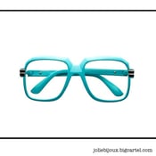 Image of Run DMC Inspired Aviator Glasses * As Seen on R&B singer Lil Mo* in Teal