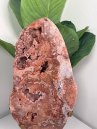 Image 3 of XL DRUZY PINK AMETHYST WITH CUSTOM STAND -BRAZIL-