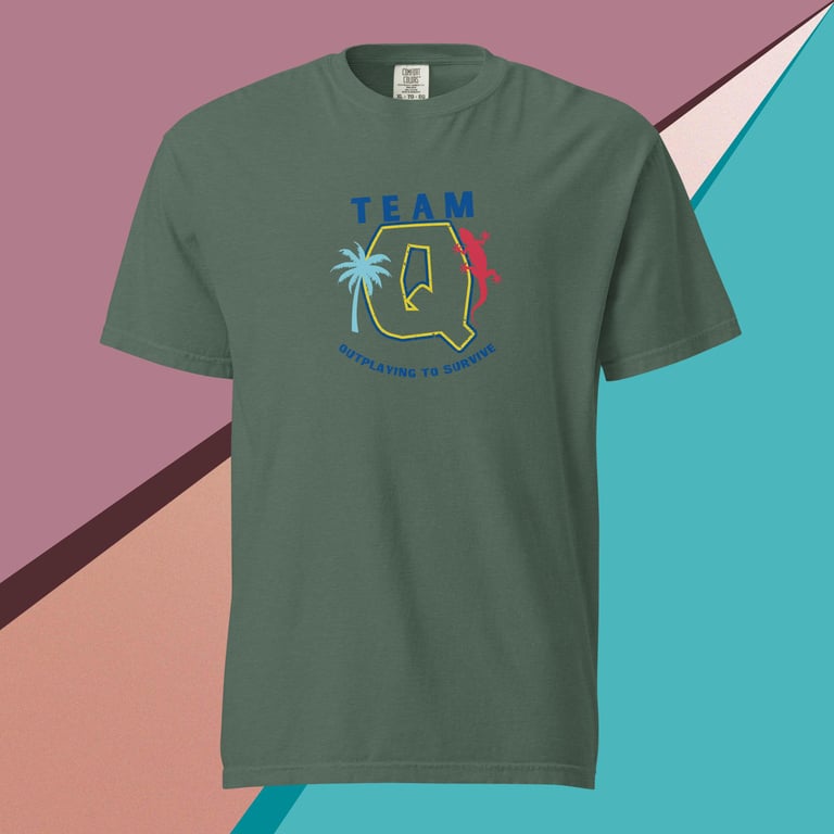 Team Q Lizard Comfort Colors T-Shirt Image 4