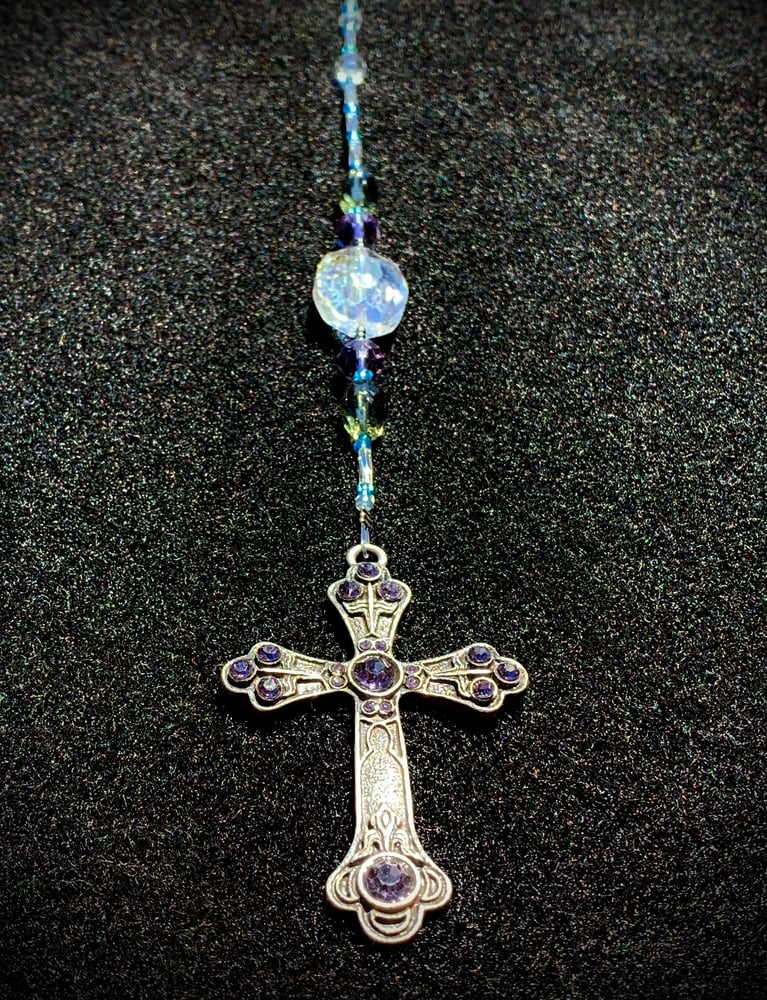 Image of “Ornate Cross” Sun Catcher