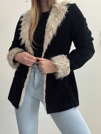 Image 2 of Vintage fur corduroy jacket // M 