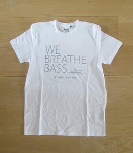 Image of We Breathe Bass T-Shirt Black on White
