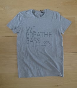 Image of We Breathe Bass T-Shirt - Black on Grey