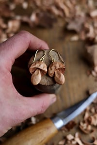 Image 4 of Penny Bun Mushroom~ Earrings 