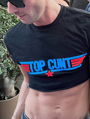 Image of Black Top Cunt Tee Shirt free shipping