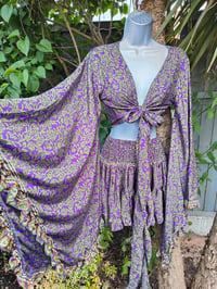 Image 1 of Stevie co ord set -Purple and Green