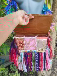 Image 6 of FRILL body cross Sari bag with ruffle -large detachable strap- Protection Eye 1
