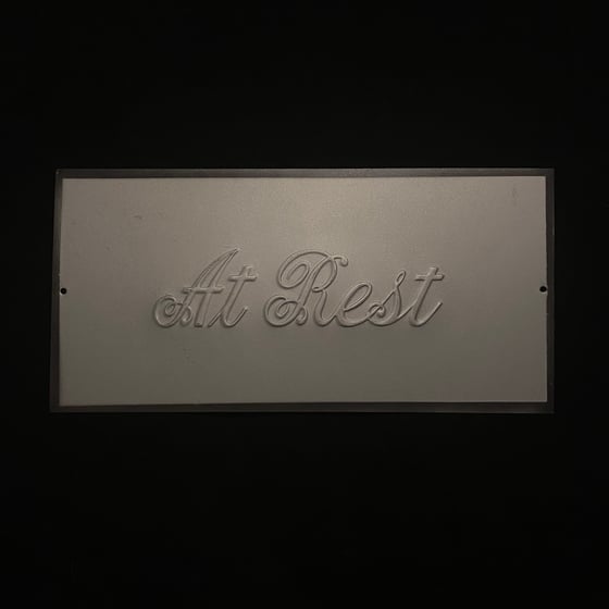 Image of “At Rest” Coffin Plate 