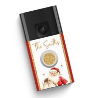  Ring Doorbell Decal- Santa