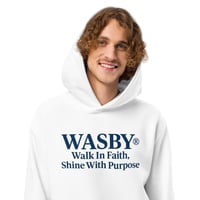 Image 1 of WASBY® Faith & Purpose Christian Heavyweight Hoodie –  Streetwear | Walk In Faith
