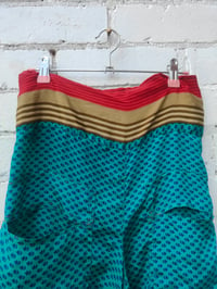 Image 4 of Sula slouch maxi skirt -turquoise and red