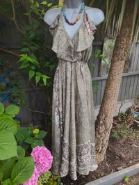 Image 2 of Bianca Frill maxi dress Greys