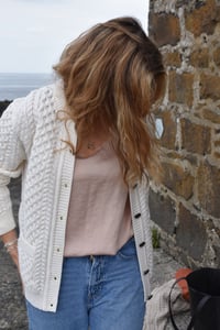 Image 13 of Classic Aran Cardigan - Made in Europe