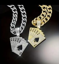 Image 1 of Mens POKER Pendant Necklace