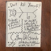 Original 8" x 11"  1982 Punk Flyer!  Descendants, Alley Cats, Salvation Army and more! 