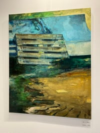 Image 3 of Painting / maleri / "Islands Br. – Malerdrømme og tankestreger – Palle på Nokken" / 80x100 cm