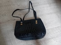 Image 1 of Crocodile leather shoulder bag