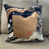 18x18" Velveteen Pillowcase #10 with heart Athens Ohio