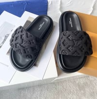 Image 1 of Lou Pool Slides - Black