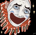 SAD,SAD TEARZ OF A CLOWN STICKER