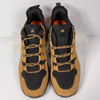 Image 2 of ADIDAS TERREX HIKSTER LOW MESA MENS HIKING SHOES SIZE 9 SUEDE TAN BROWN BLACK NEW