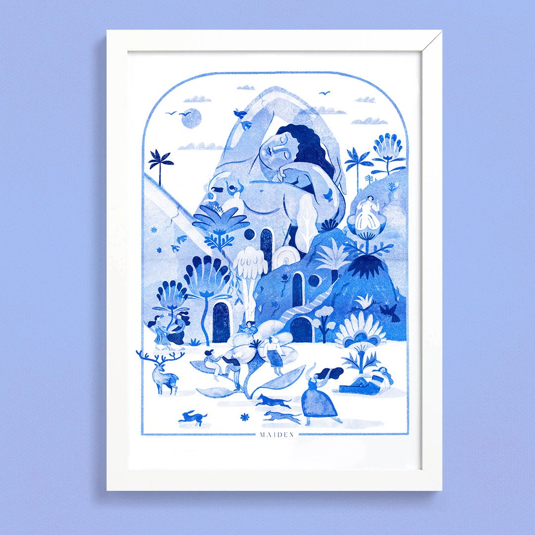 Image of Maiden riso print 