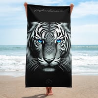 Image 1 of Towel Black and White Tiger