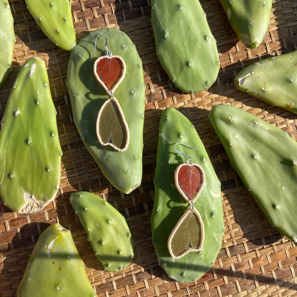 Image of Little Leafs Dangle Earrings