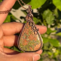 Image 4 of Unakite Pendant 💚🩷