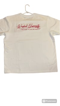 WASHED UNIVERSITY BACK Embroidered logo