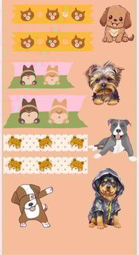 Image 1 of Dog Lovers Sticker sheet 