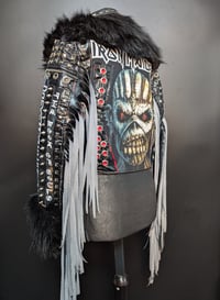 Image 13 of MAIDEN BOOK OF SOULS FRINGED BIKER JACKET 