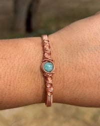 Image 1 of Amazonite Copper Bracelet 🩵