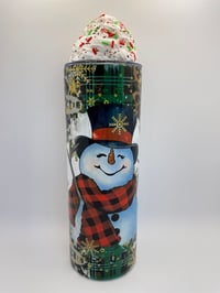 Image 2 of Snowman Scene Tumbler