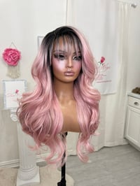 Image 14 of Pastel pink bangs wig (ready to ship)