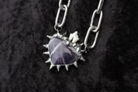 Image 10 of Dead Good fox tooth and amethyst heart statement piece 2