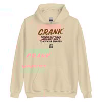 Image 1 of LOVEDCGOGO "C.R.A.N.K. -Congo Rhythms Amplified Next to Kicks & Snares" Light Unisex Hoodie