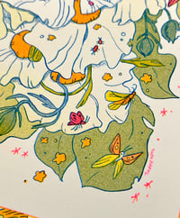 Image 4 of Bug Fairy Riso Print