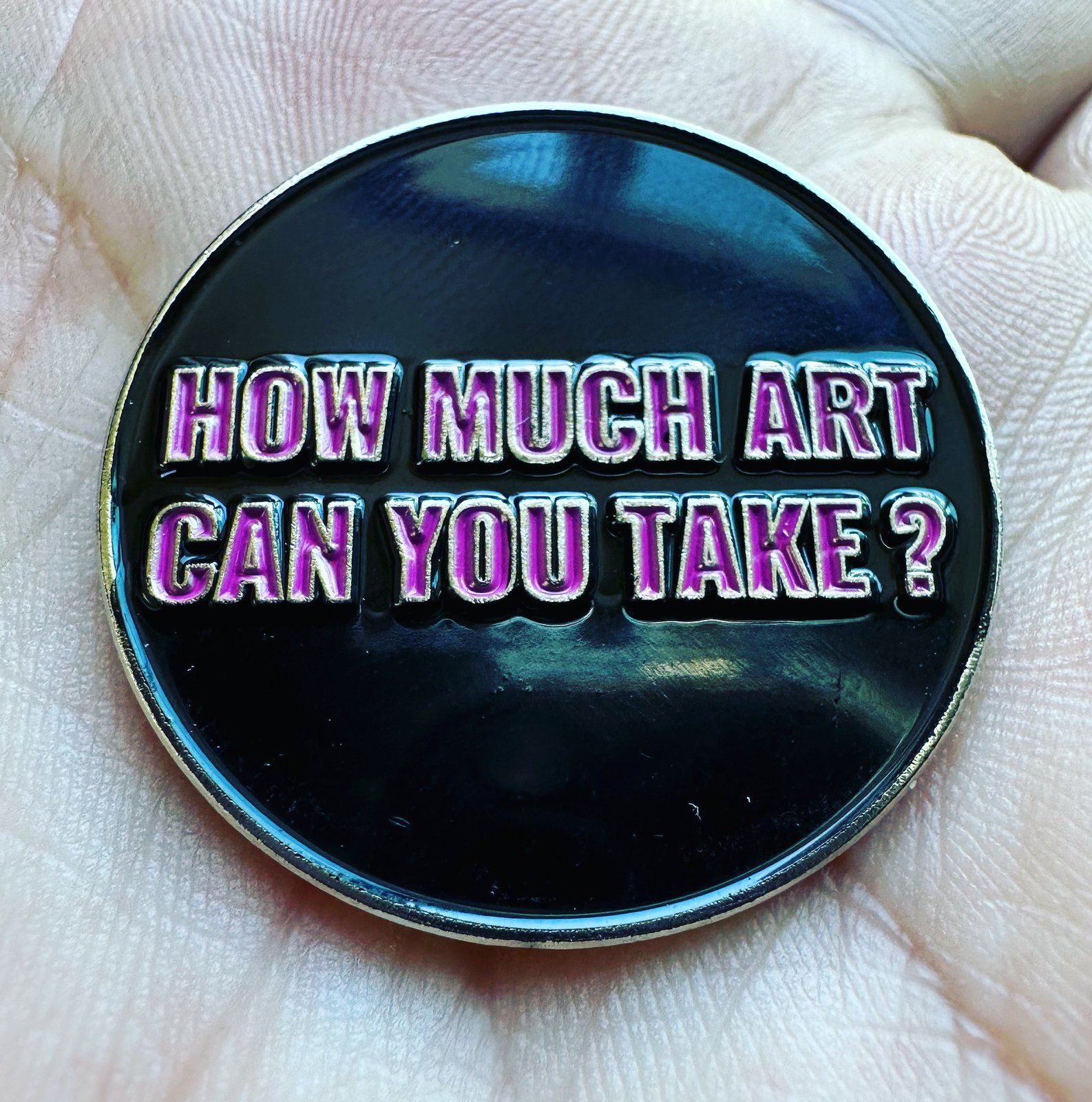 "How Much Art" Challenge Coin/Ball Marker XCLAIM Al Barile’s