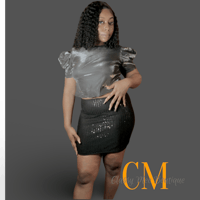 Image 1 of Sequence pencil skirt