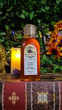 Image 2 of 👑The Armored Kingdom Premium Tupelo Honey Bottle(8oz)-Pure Natural Honey from Golden Rarity