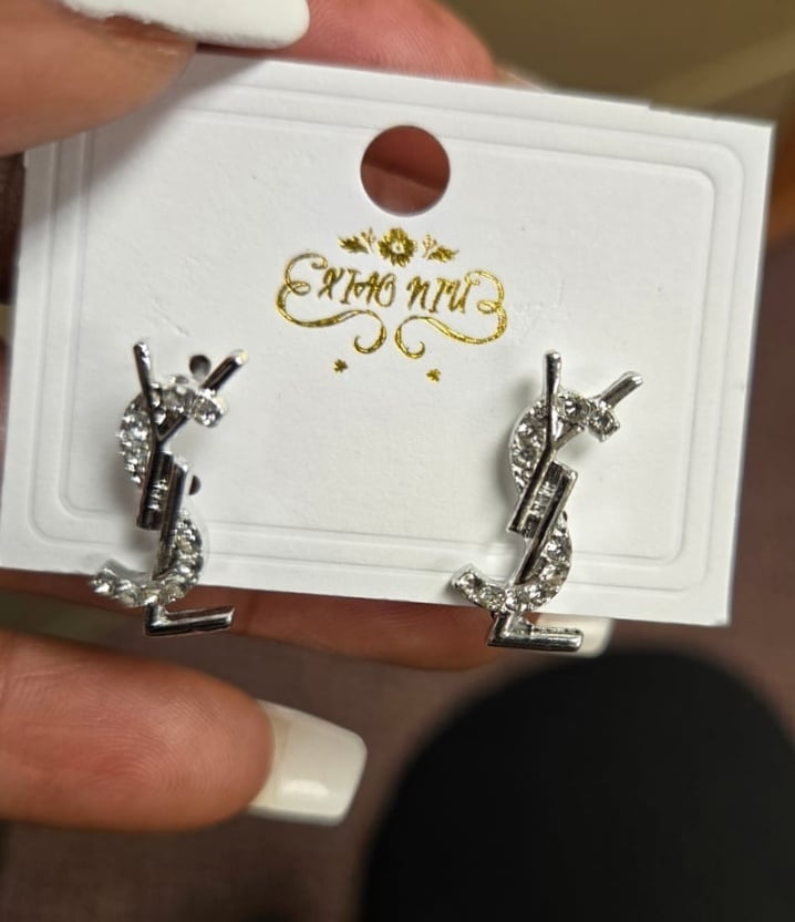 Image of High Fashion Earrings (Silver)