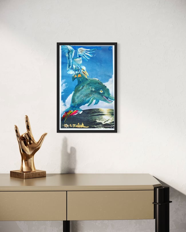 Dolphin and Gull-Original Painting 