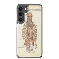 Image 12 of Antique Anatomical Drawing Spine Musculature Clear Case for Samsung®