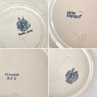 Image 3 of Assiettes dépareillées Terre de fer - début XXe