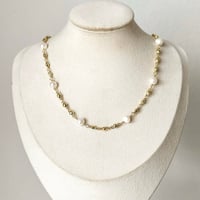 Image 3 of TRIPLE BEAD PEARL NECKLACE