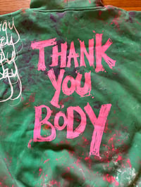 Image 1 of Tie Dye Hoodie in Green with Multiple Colours and Designs (XL)
