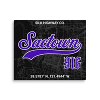 Image 1 of SACTOWN 916 (20"x24" BLK/PPL)